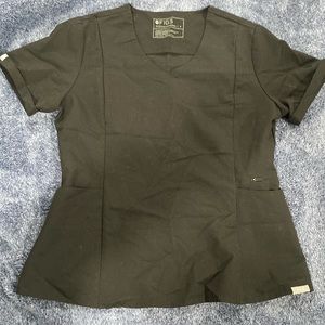 Black gig scrub top
